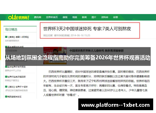 从场地到氛围全流程指南助你完美筹备2026年世界杯观赛活动
