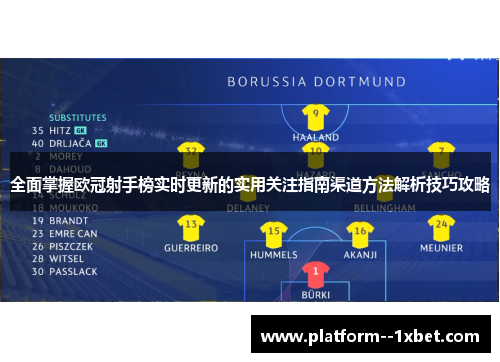 全面掌握欧冠射手榜实时更新的实用关注指南渠道方法解析技巧攻略